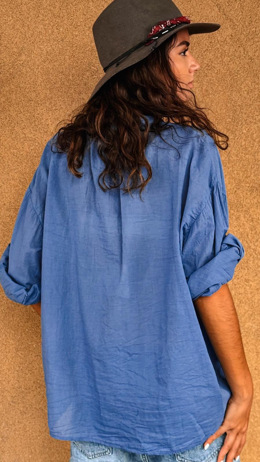Chemise Mirabella Bleu Barbeau