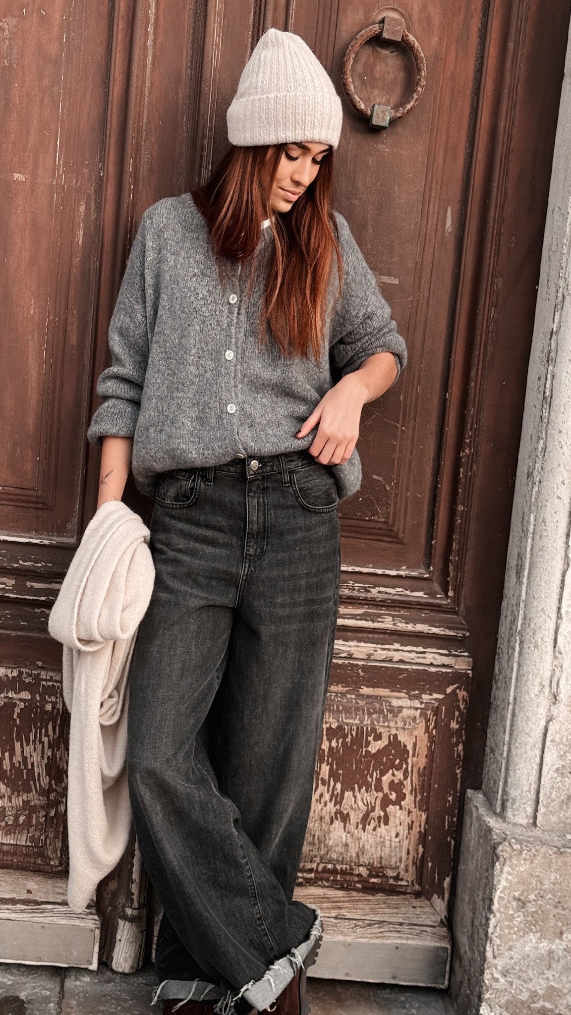 Jeans Marlo Noir délavé