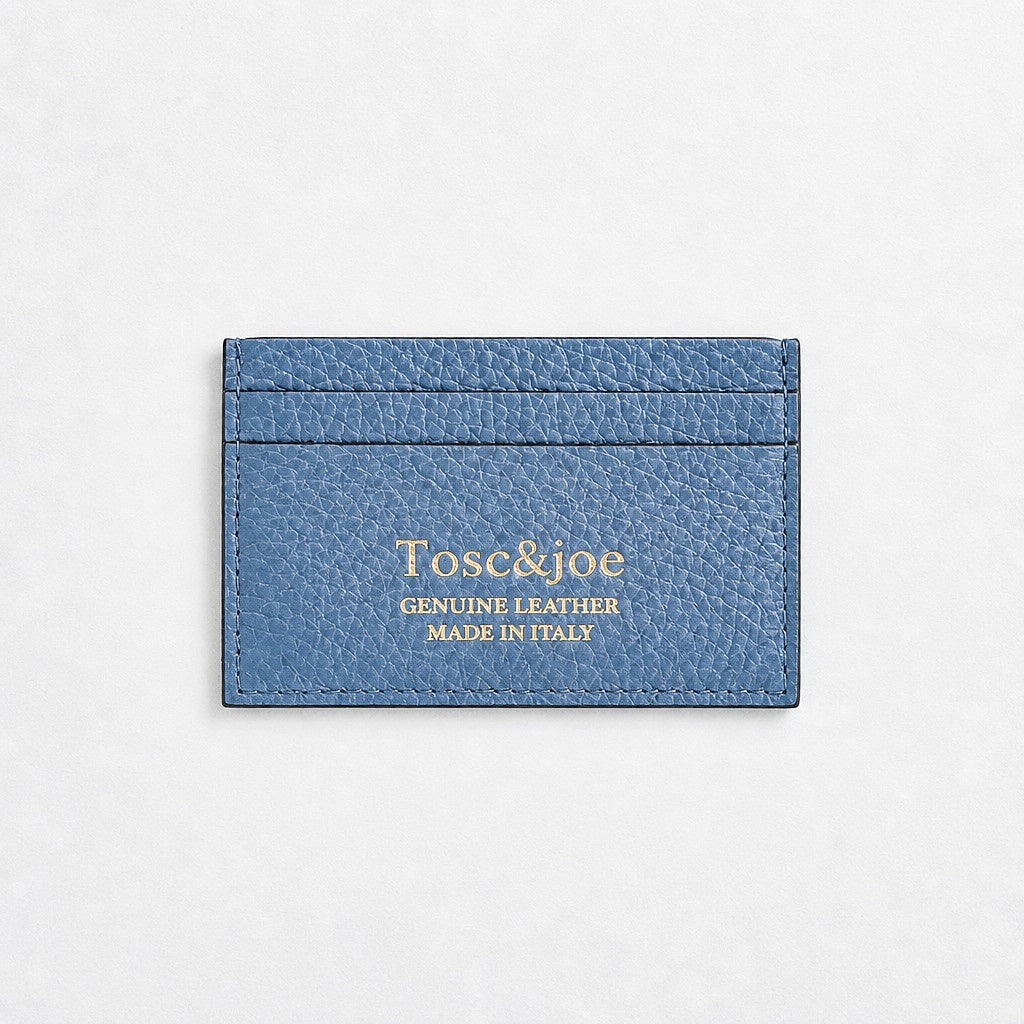 Porte Carte Tosc&joe Bleu Denim