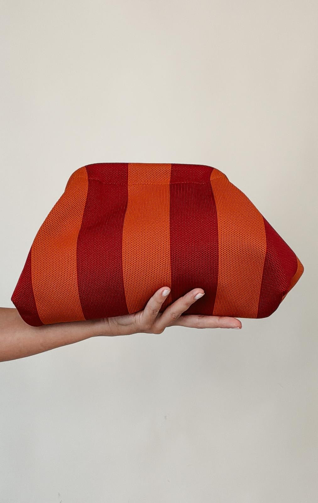 Pochette Rimini Chestnut & Framboise