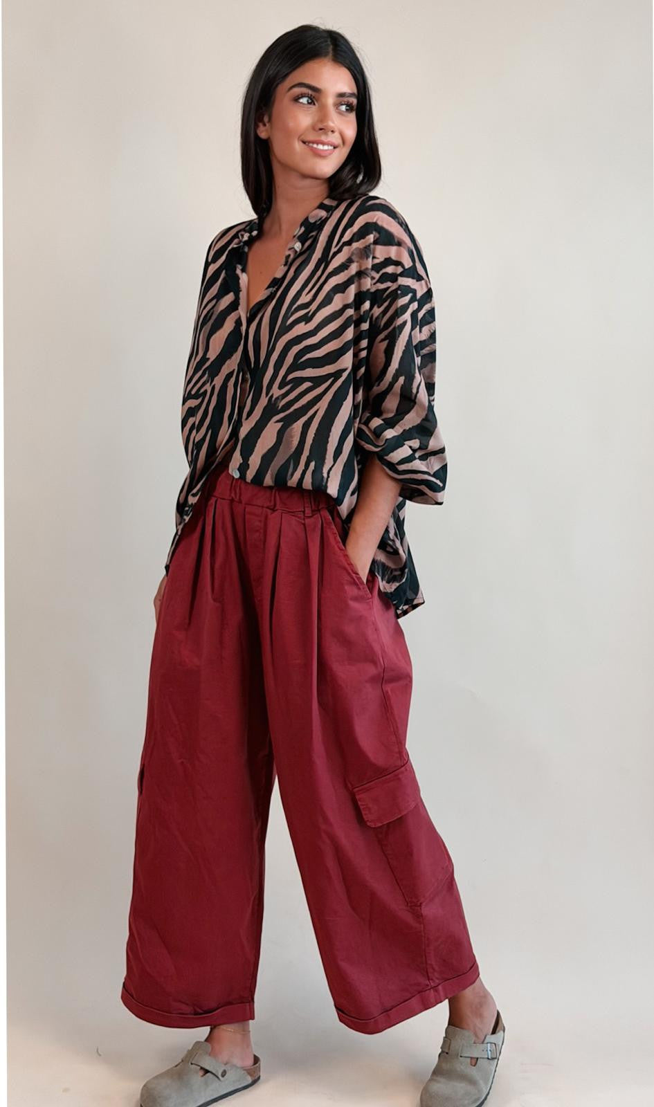 Pantalon Cargo Miller Bordeaux