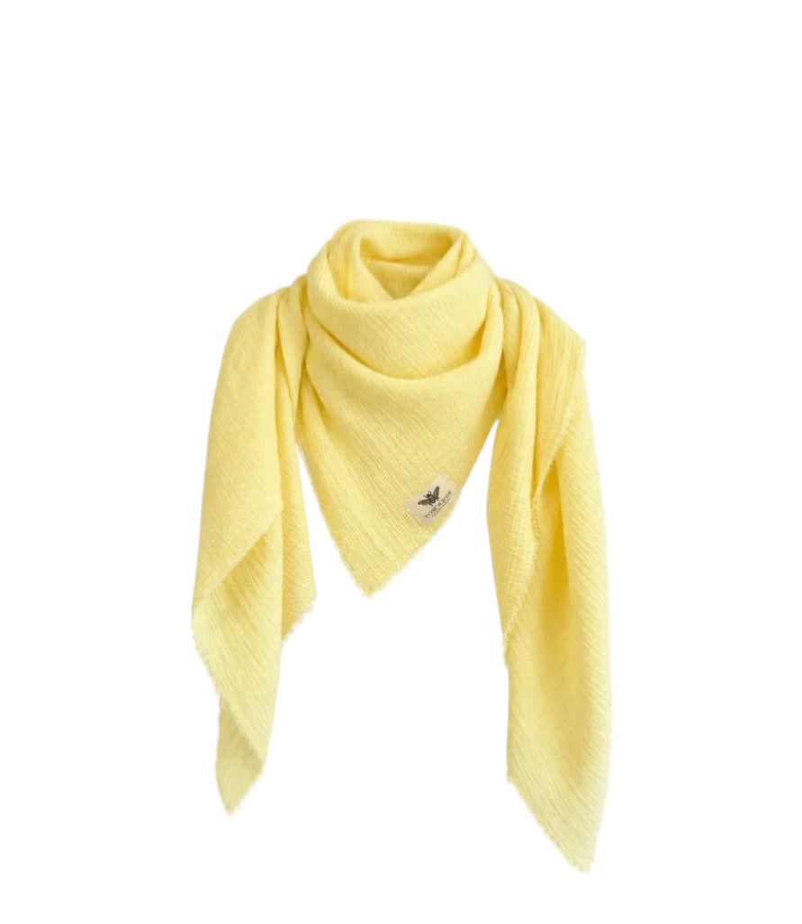Echarpe Plaid Gaze de Coton Butter