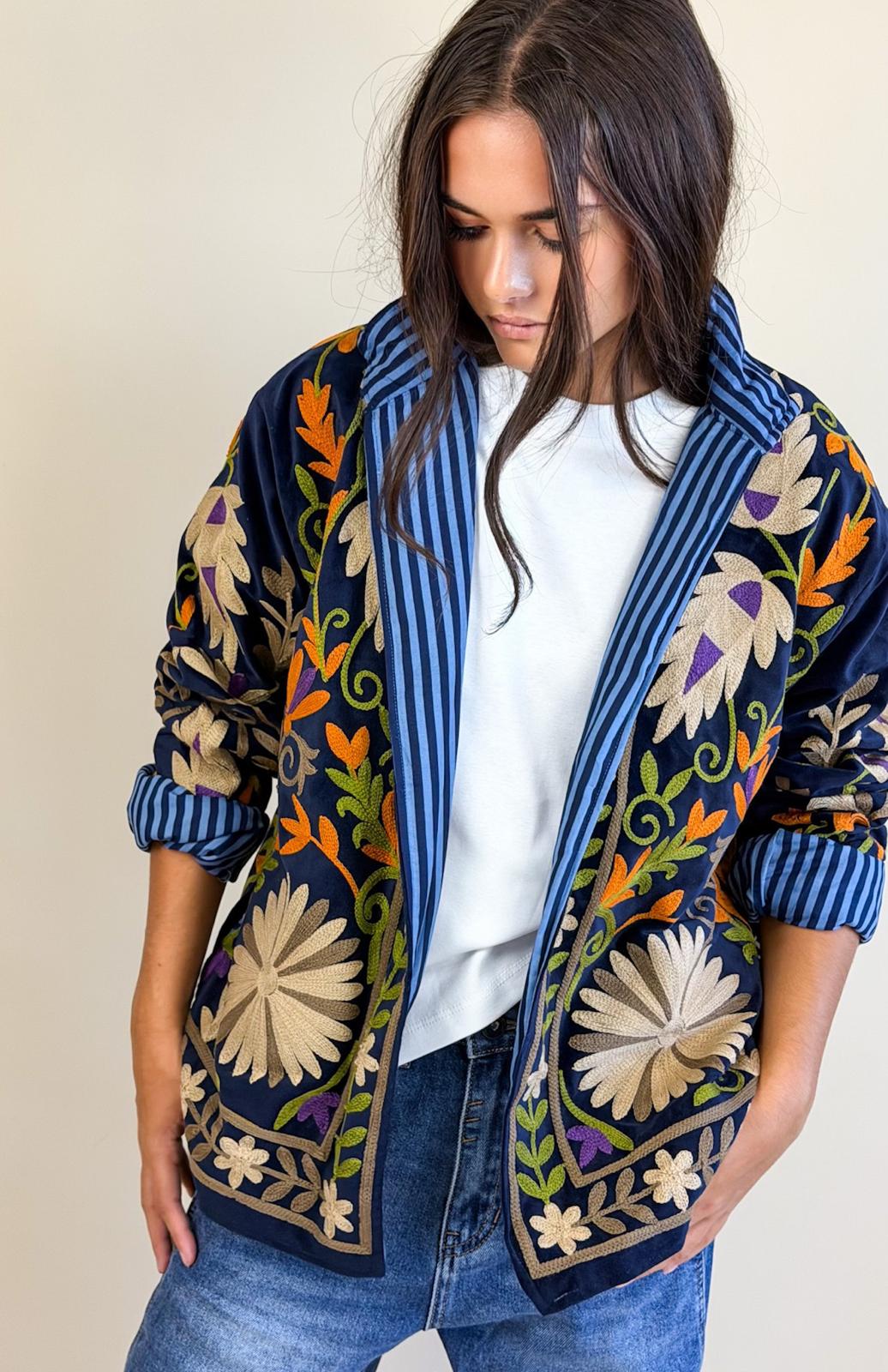 Veste Suzani Marine Beige