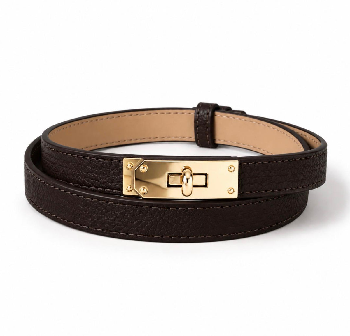 Ceinture Cuir Nicoletta Choco