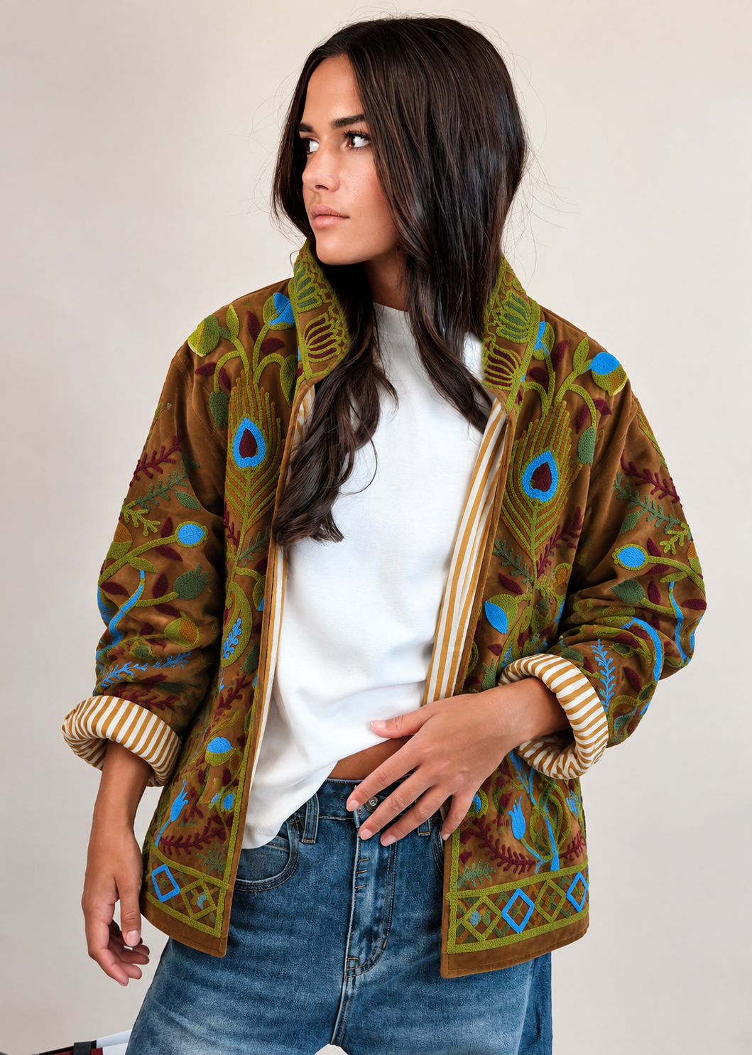 Veste Suzani Camel