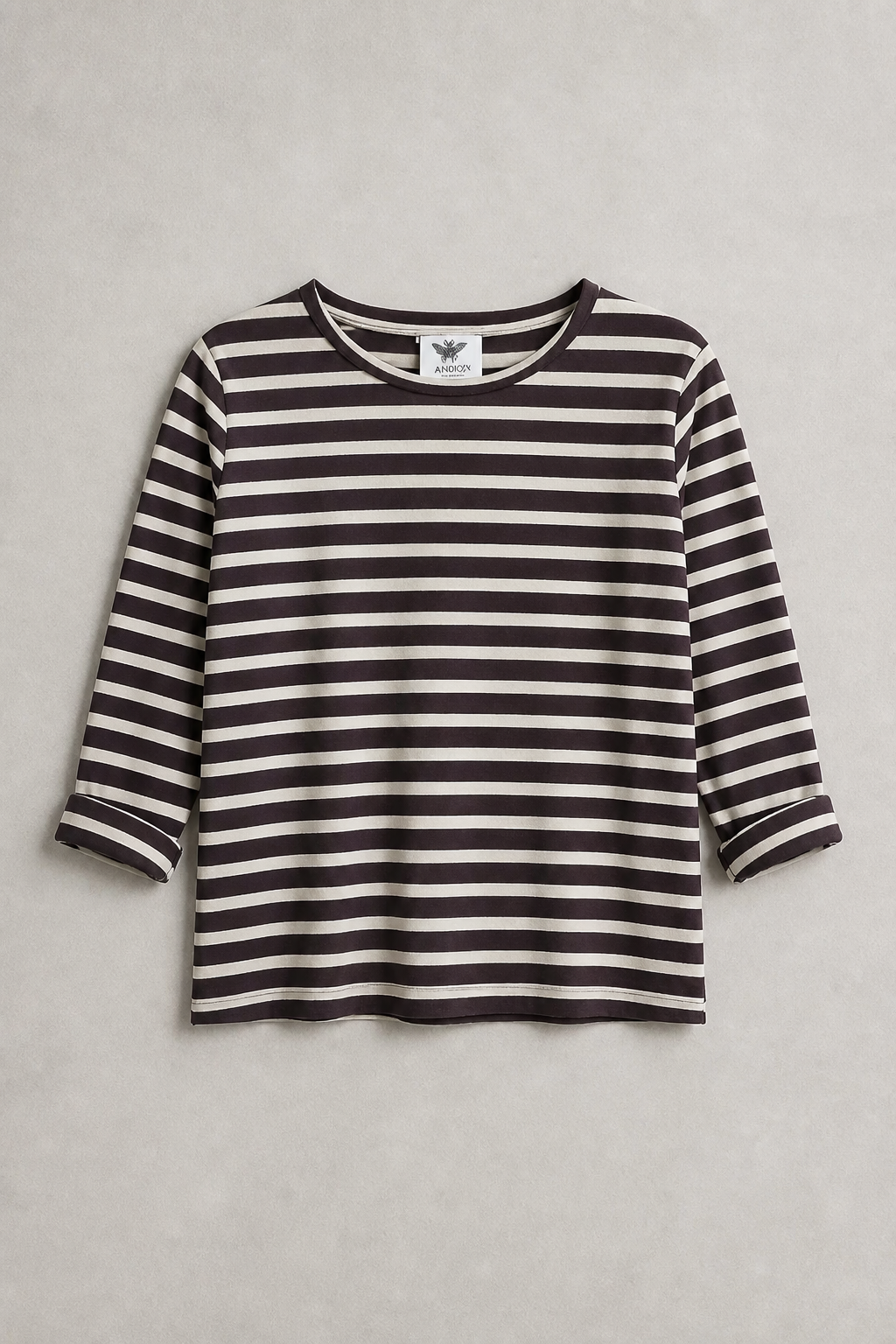 Top Rayé Oliver Choco Ecru