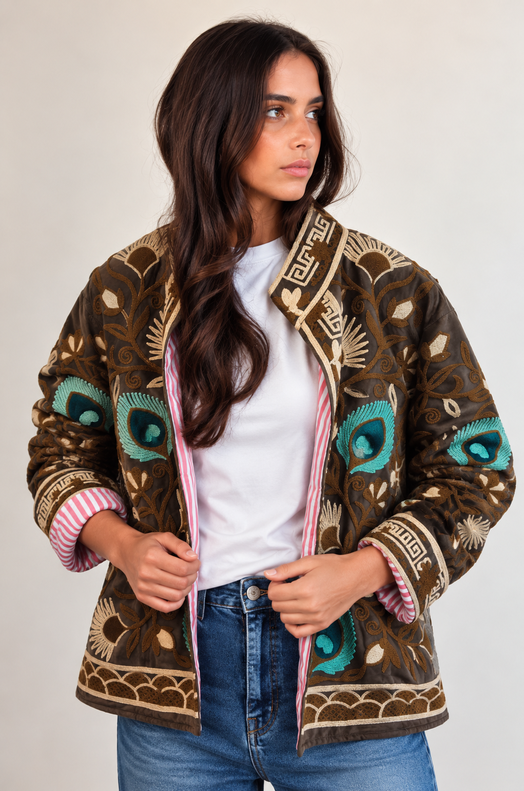 Veste Suzani Coffee / Beige
