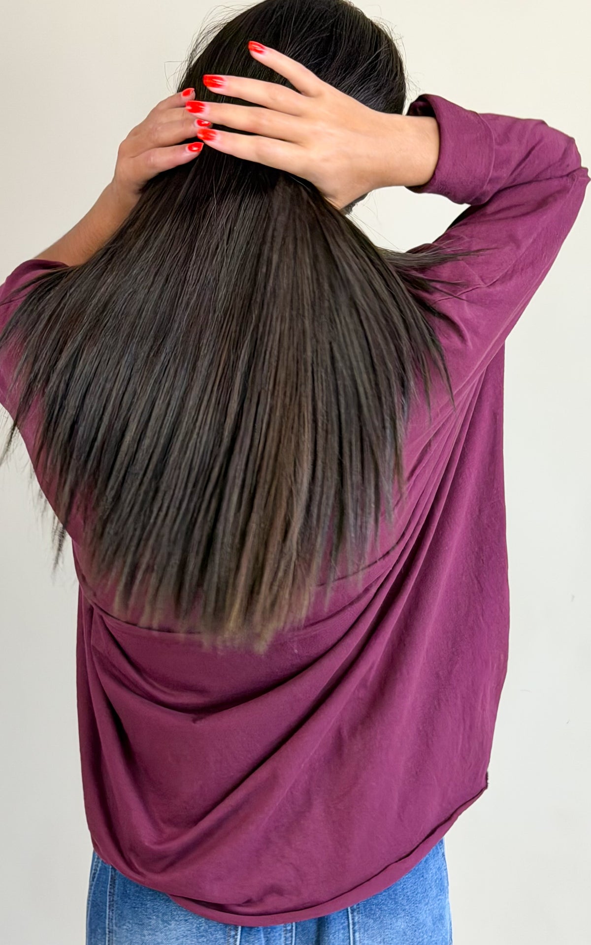 Top Loïs burgundy