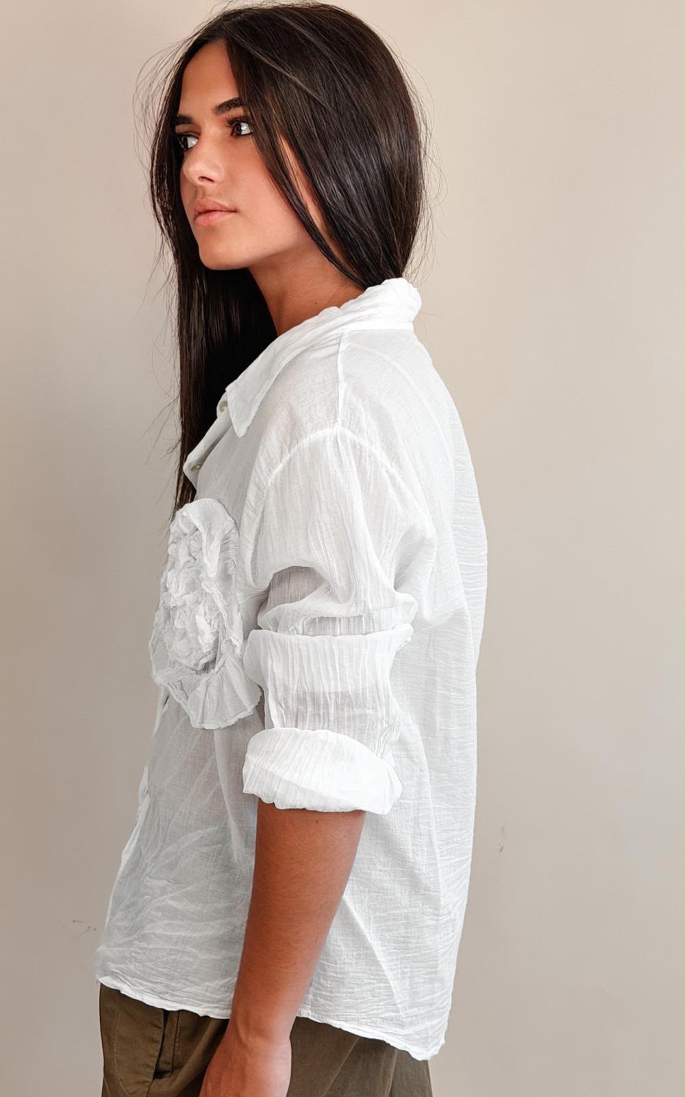 Chemise Flora Blanc