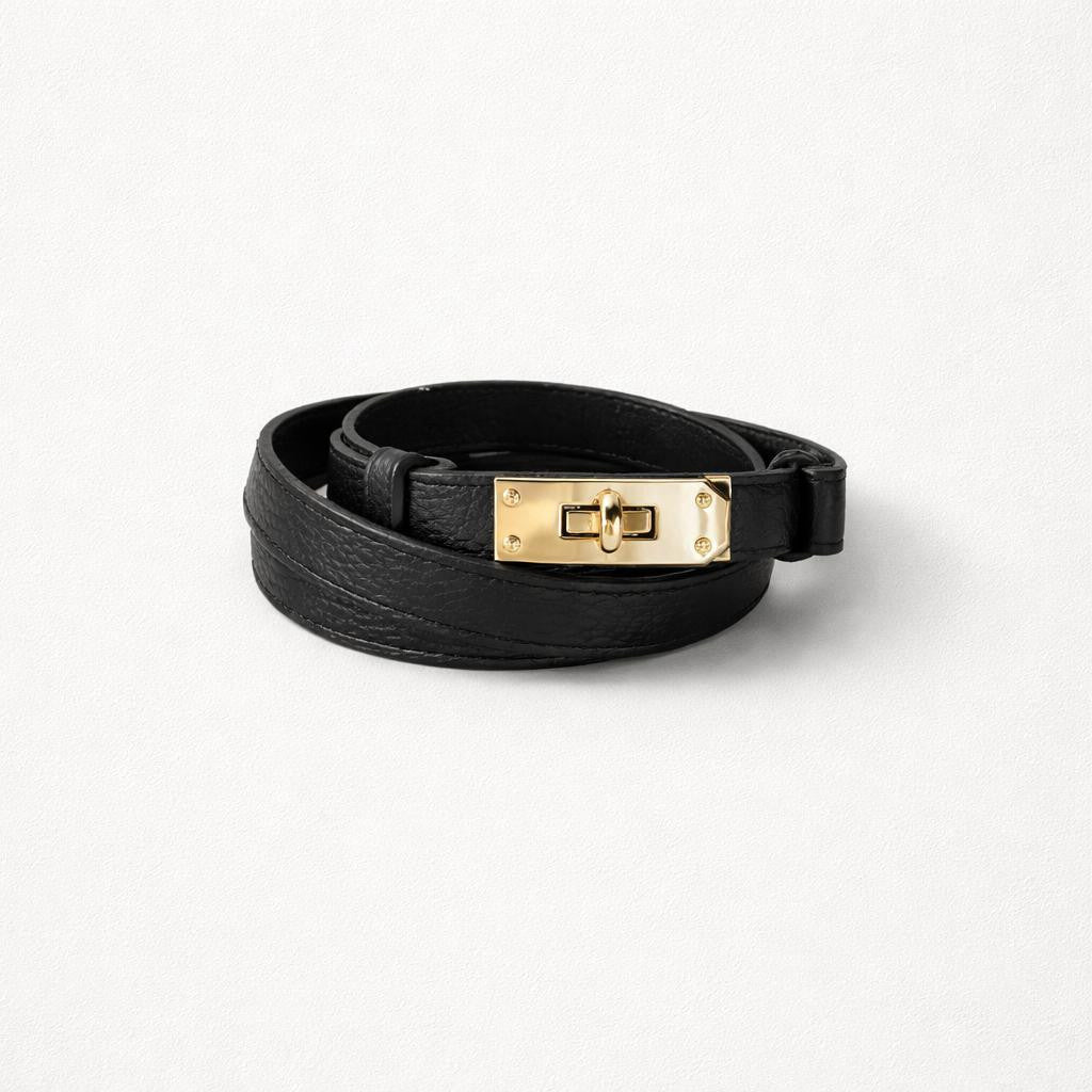 Ceinture Cuir Nicoletta Noir