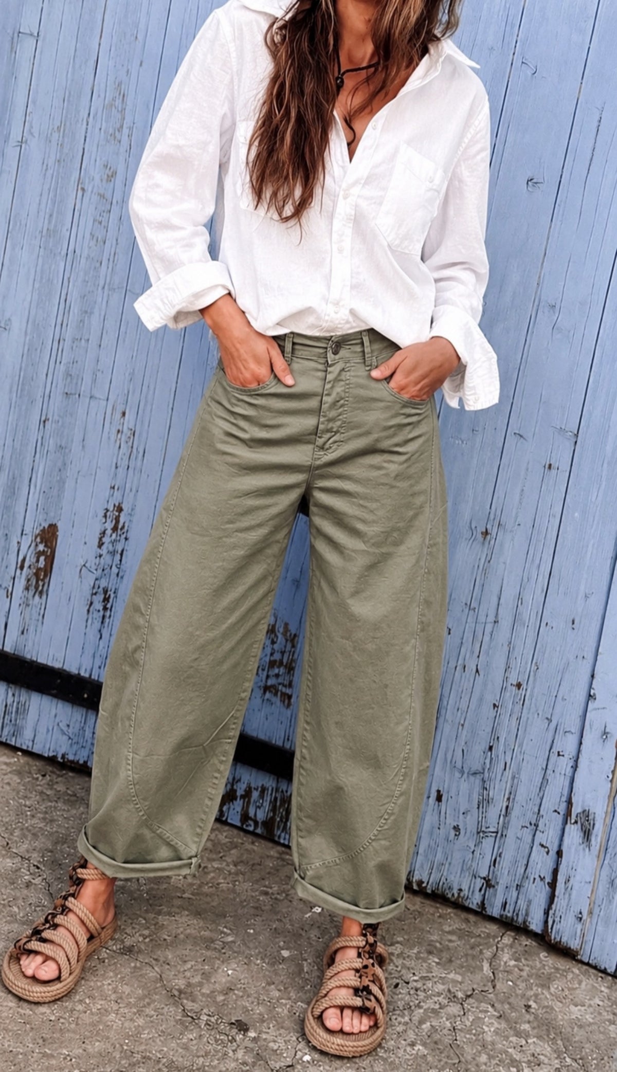 Pantalon Riko Kaki