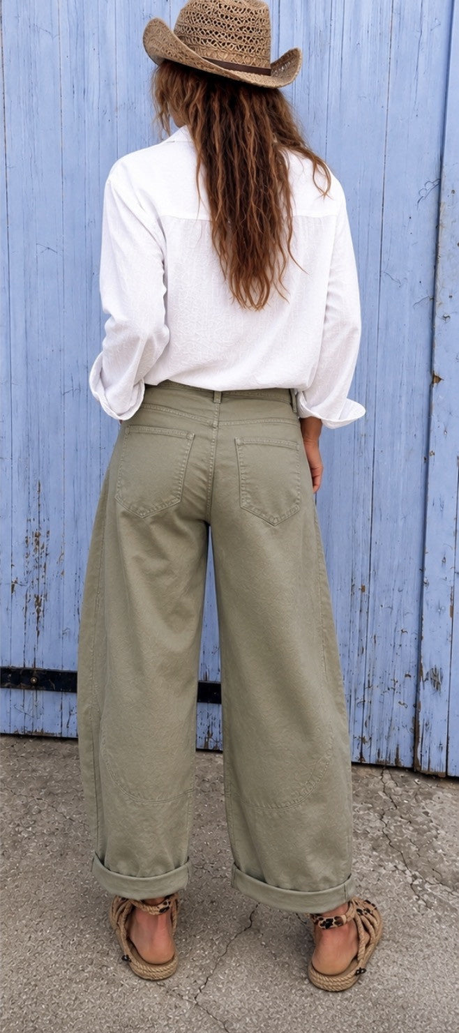 Pantalon Riko Kaki