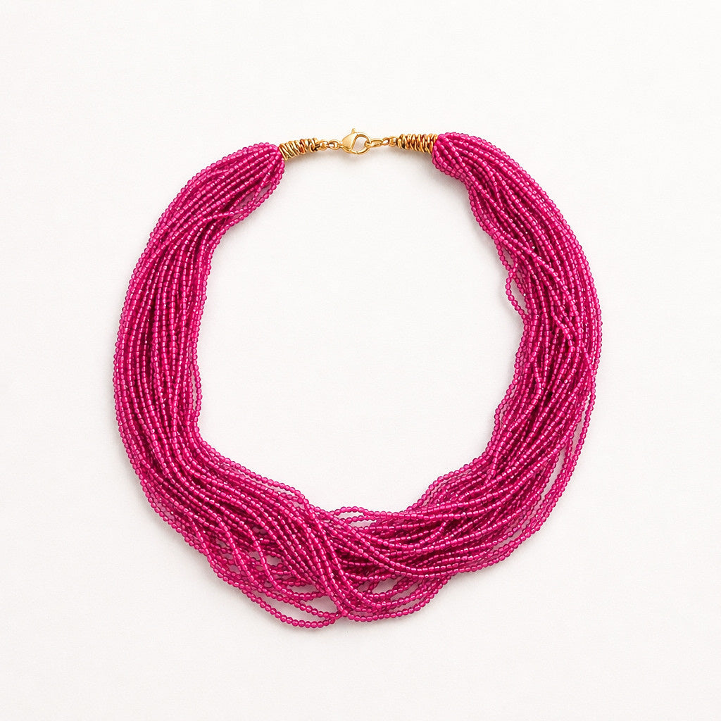 Collier Rhéa Fuschia