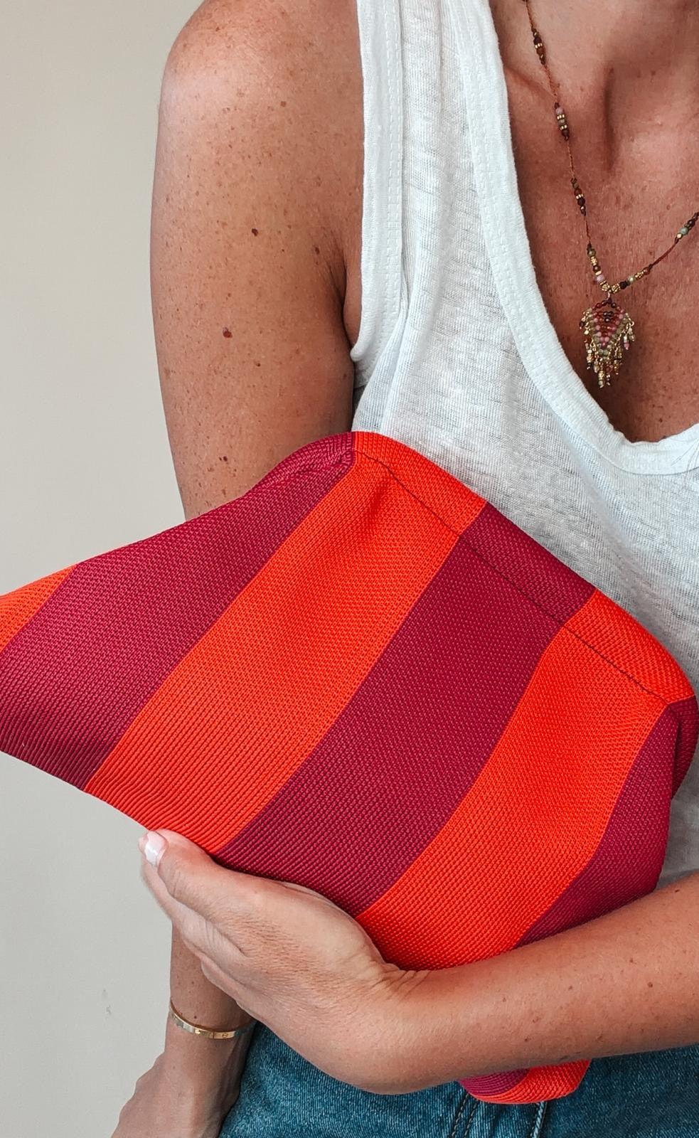 Pochette Rimini Orange & Magenta