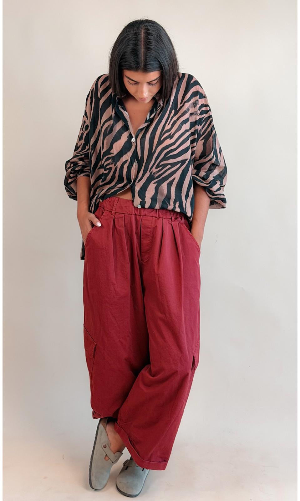 Pantalon Cargo Miller Bordeaux