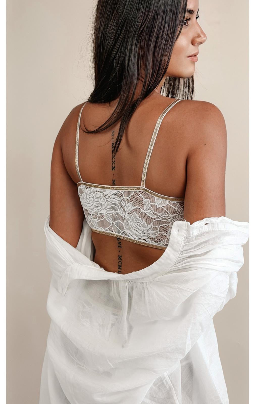 Brassière Haute Georgia Snow Lace