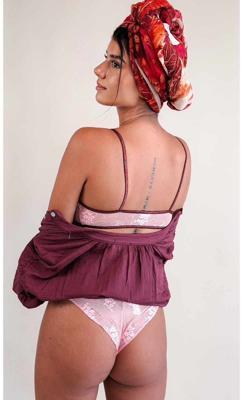 Tanga Théa Bubble Gum Lace