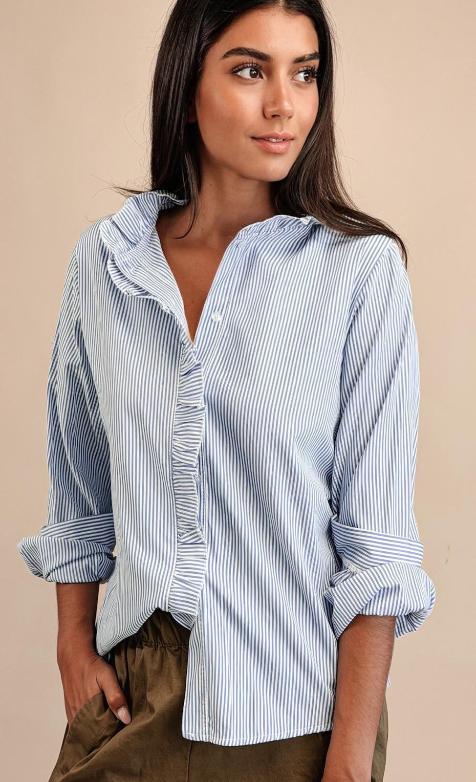 Chemise Lisa Rayée Bleu