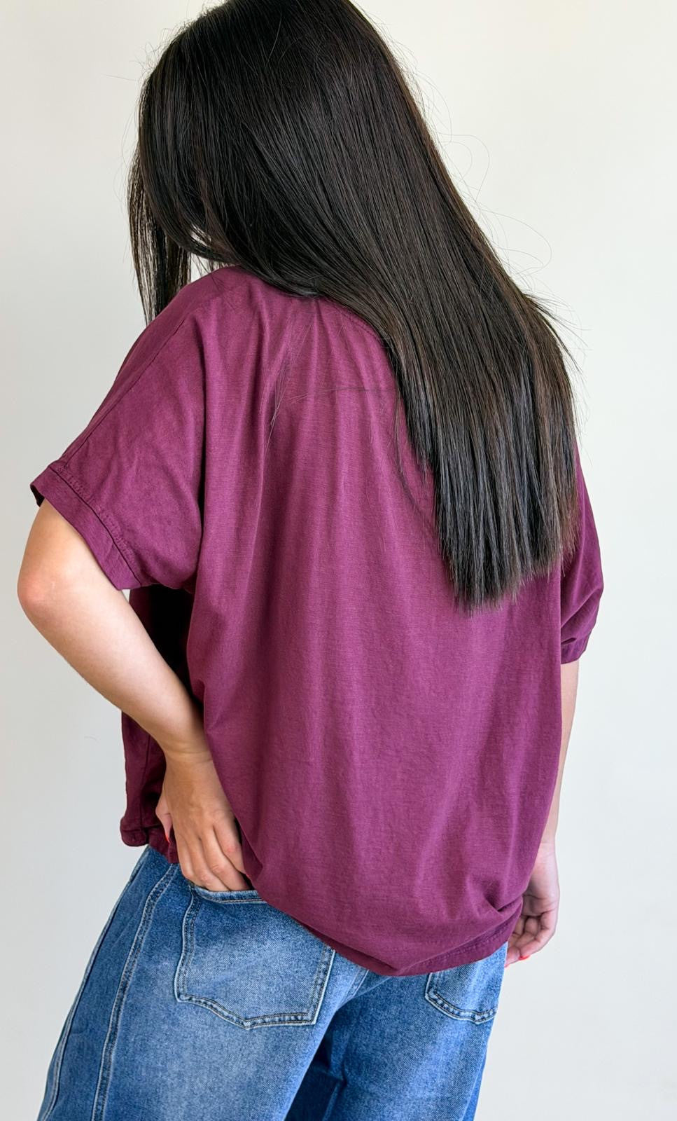 Top Madonne Aubergine