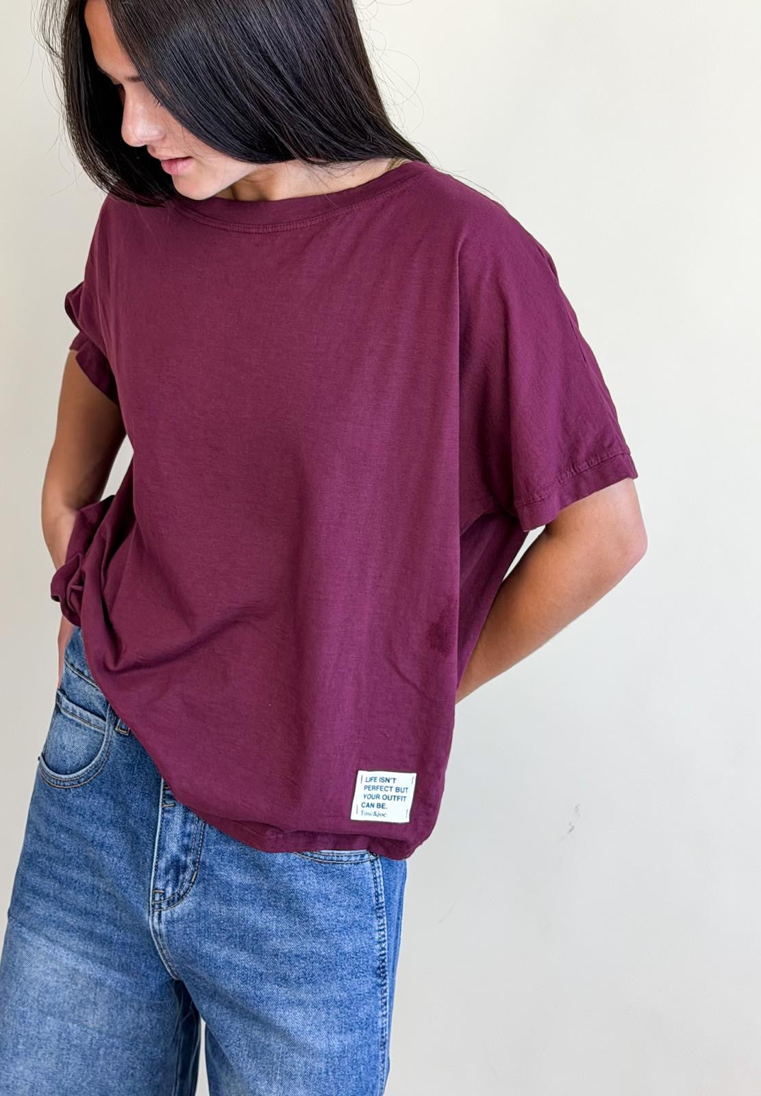 Top Madonne Aubergine