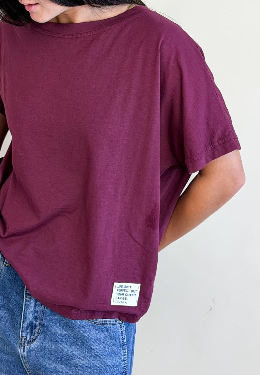 Top Madonne Aubergine
