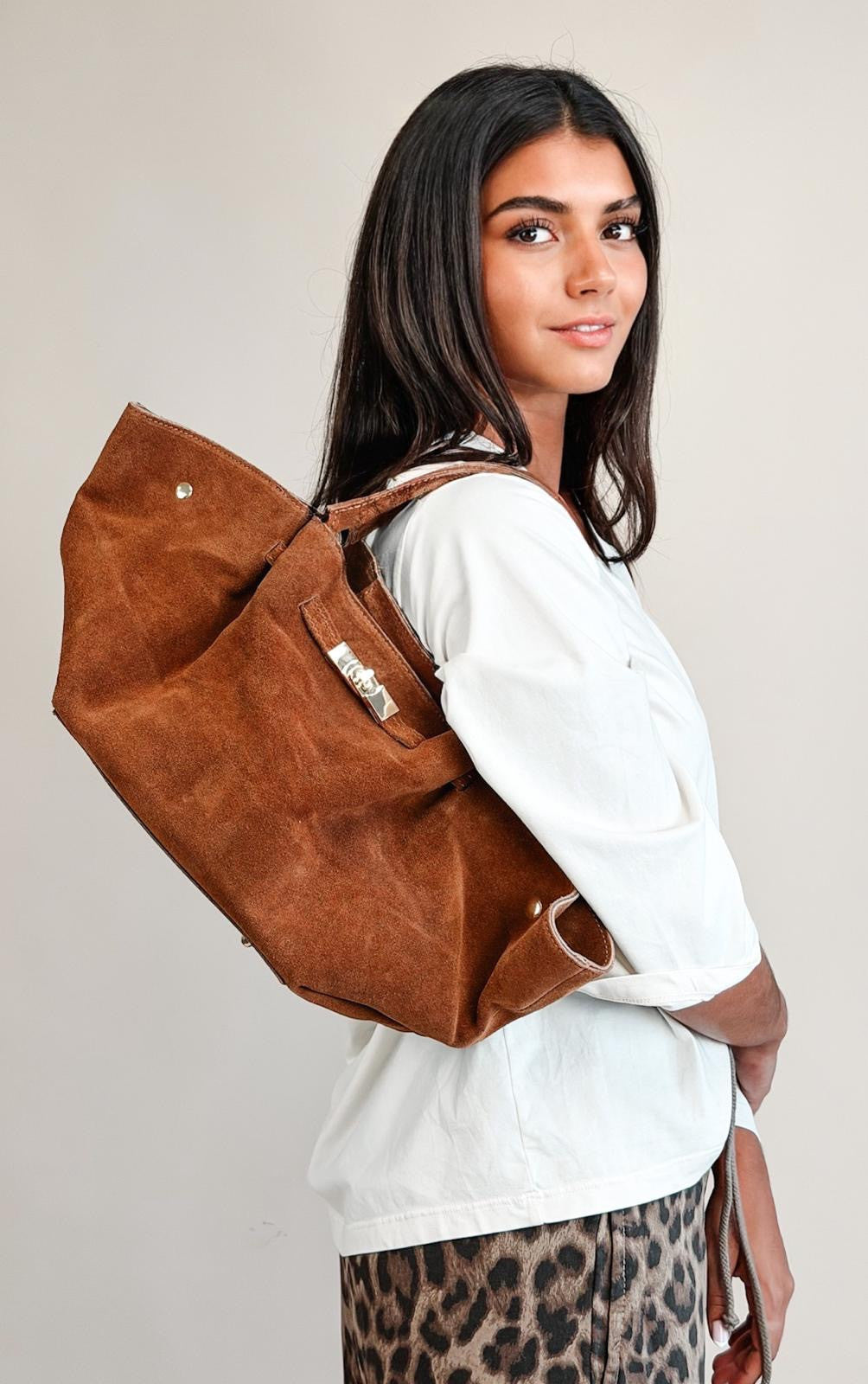 Sac Cuir London Cognac