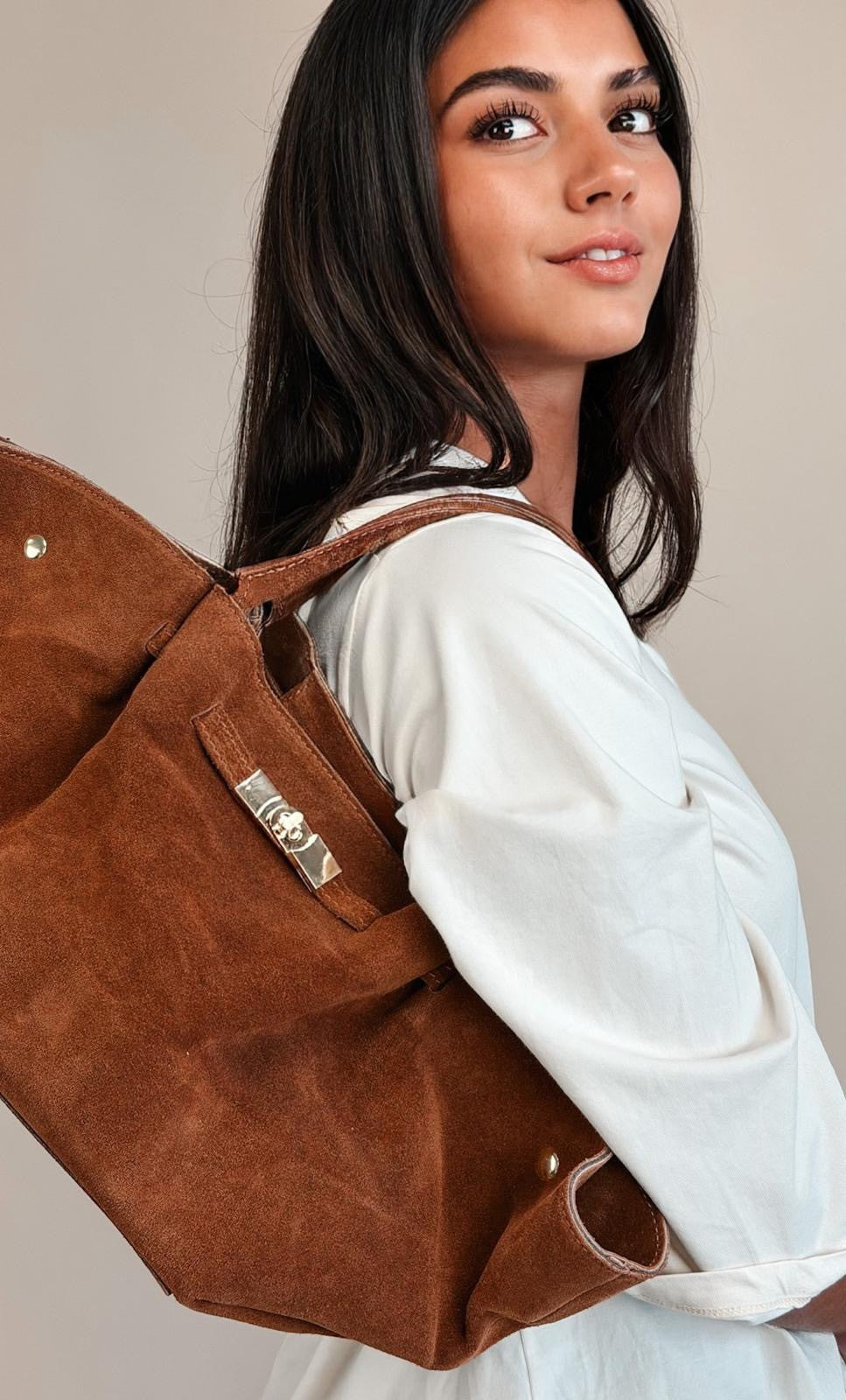 Sac Cuir London Cognac