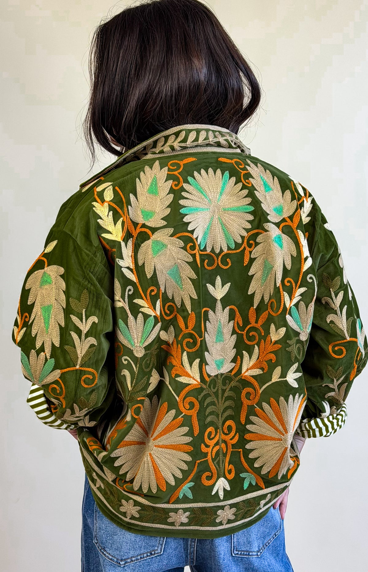 Veste Suzani Kaki