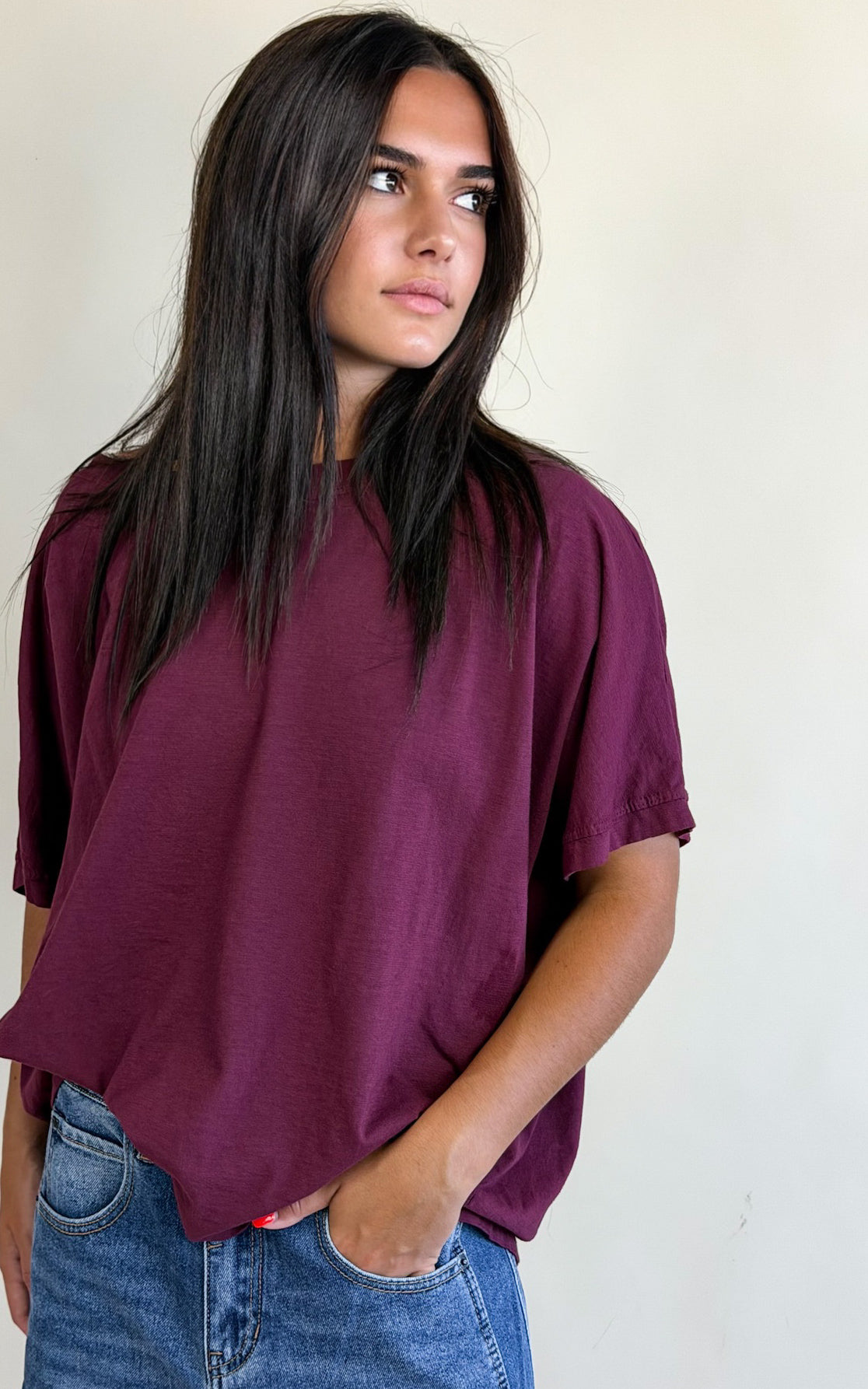 Top Madonne burgundy