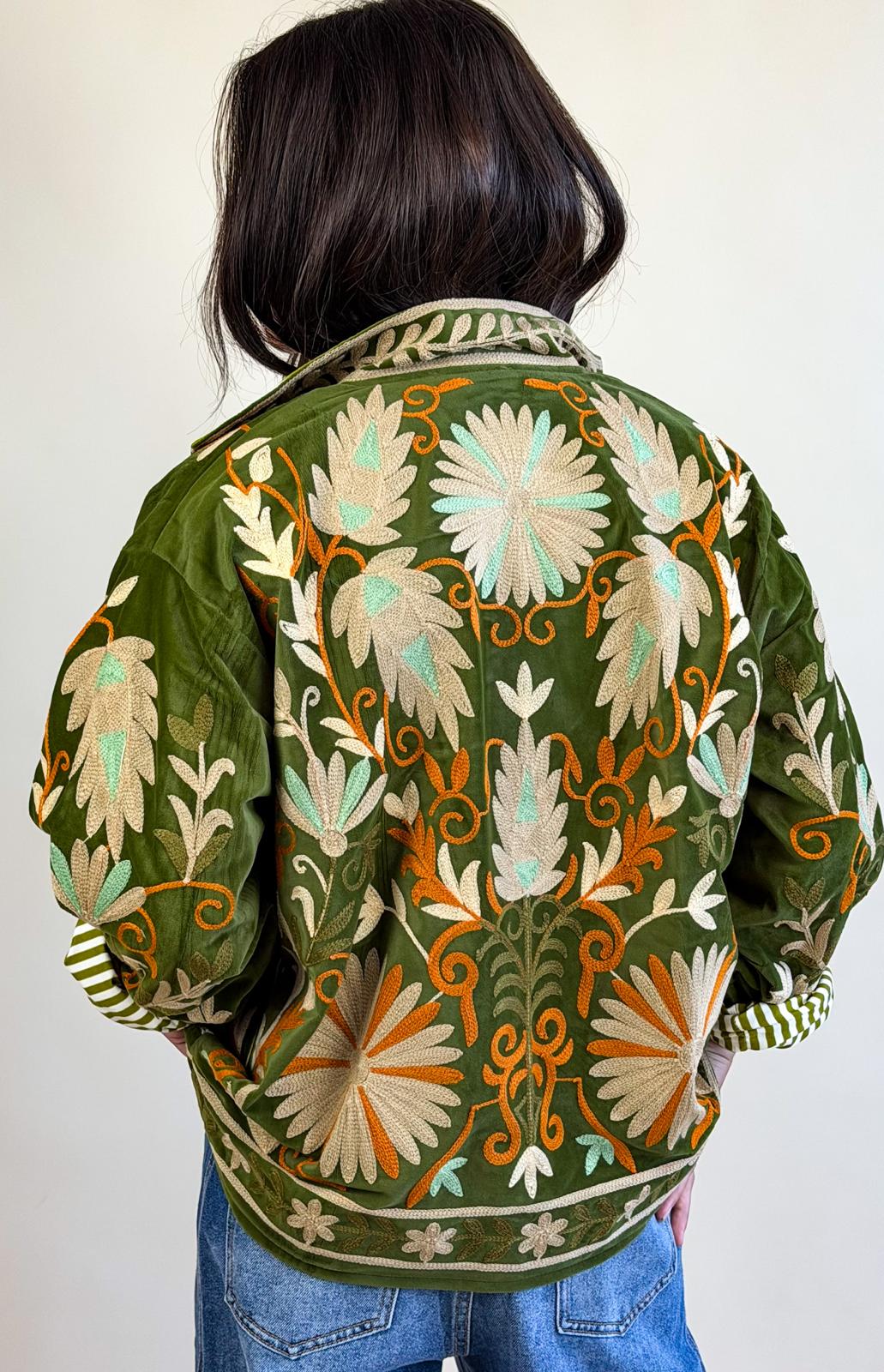 Veste Suzani Kaki