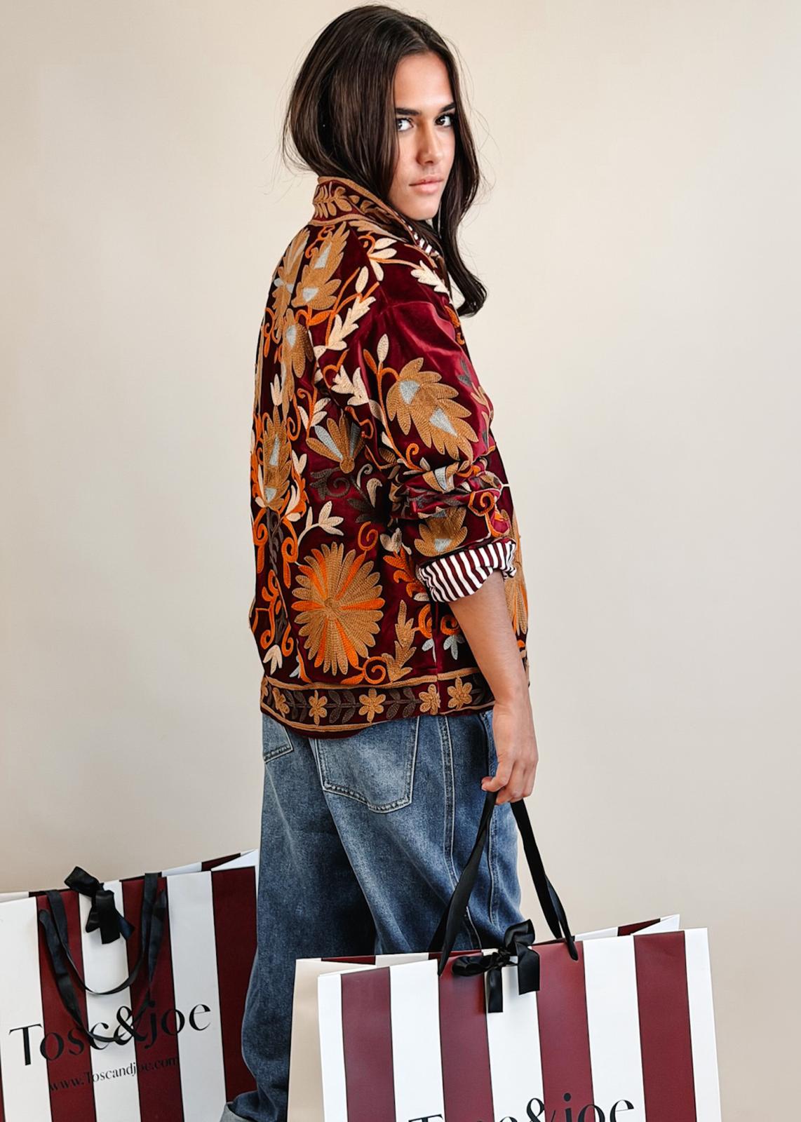 Veste Suzani Bordeaux