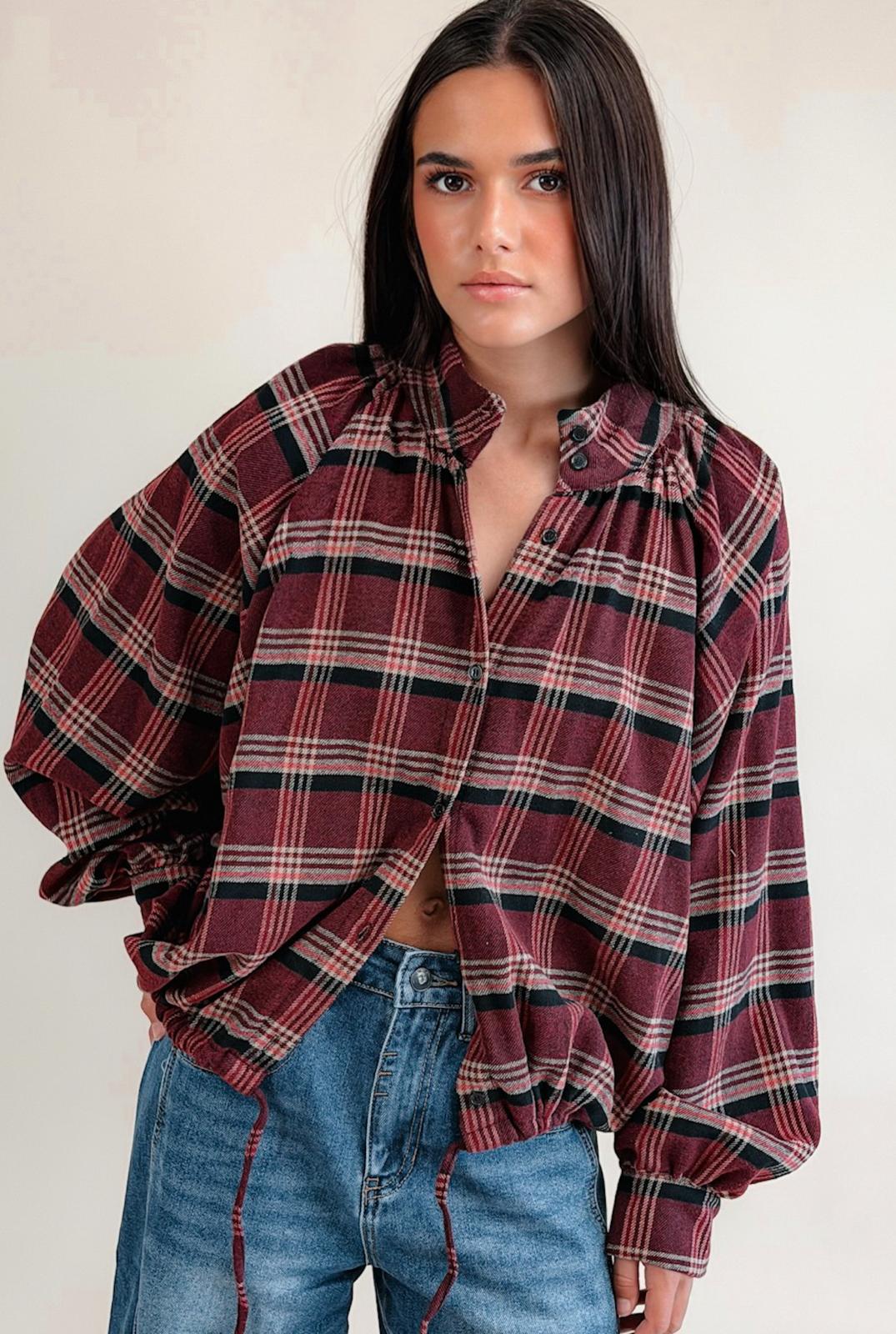 Chemise Kendall Burgundy
