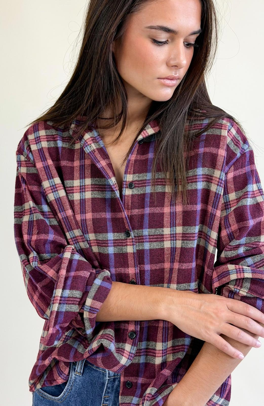 Chemise Jacky Burgundy