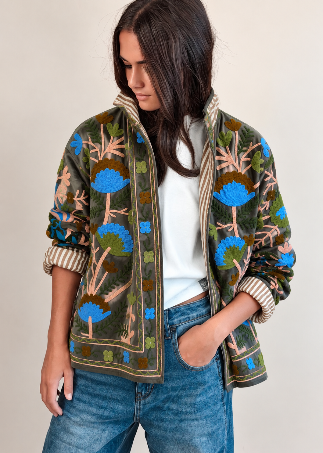 Veste Suzani Taupe