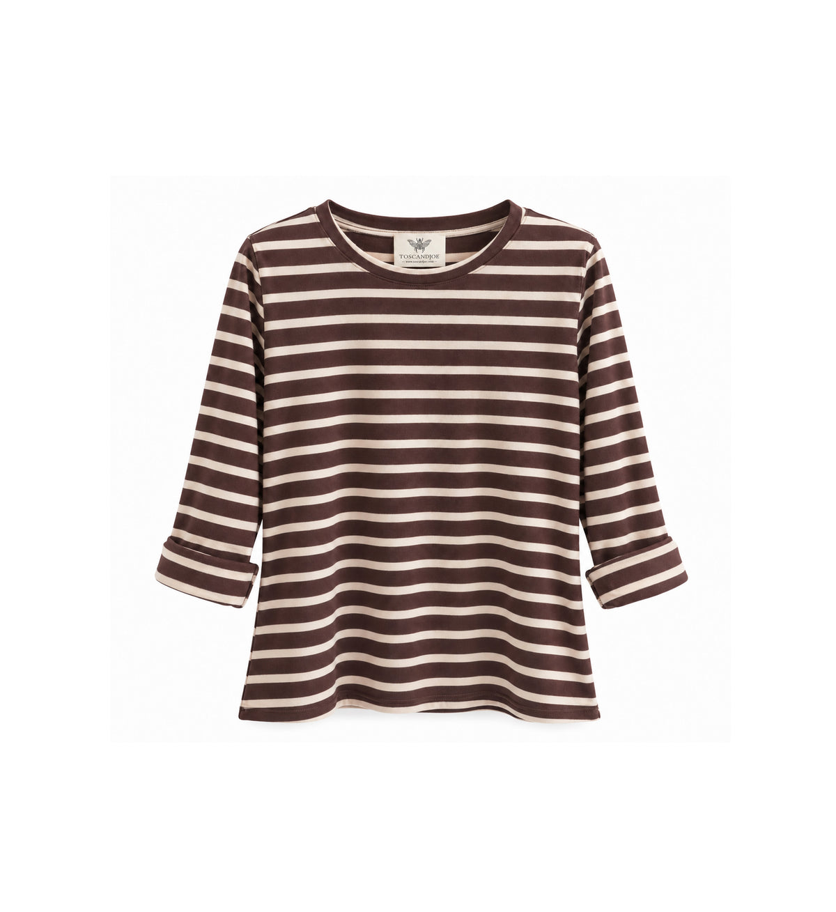 Top Rayé Oliver Choco Ecru