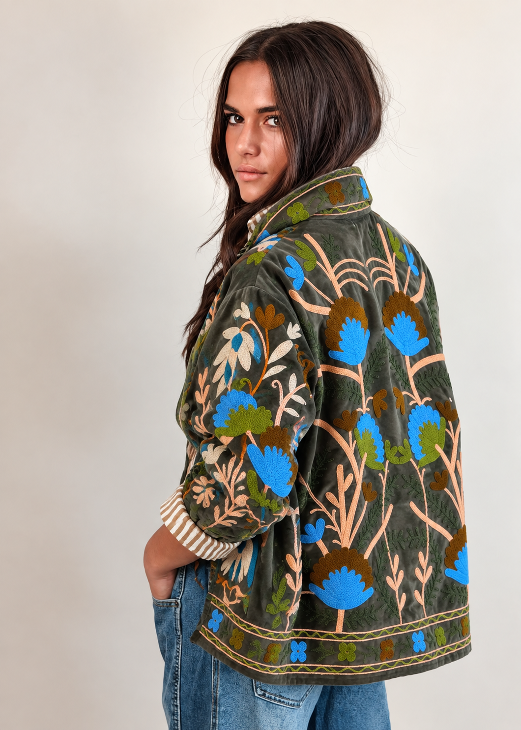 Veste Suzani Taupe
