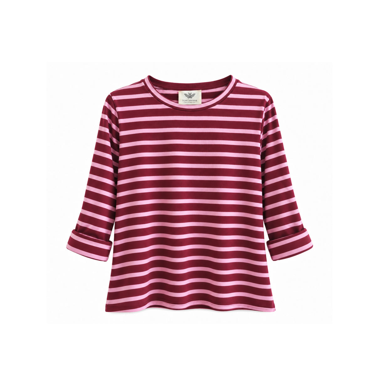 Top Rayé Oliver Bordeaux Rose