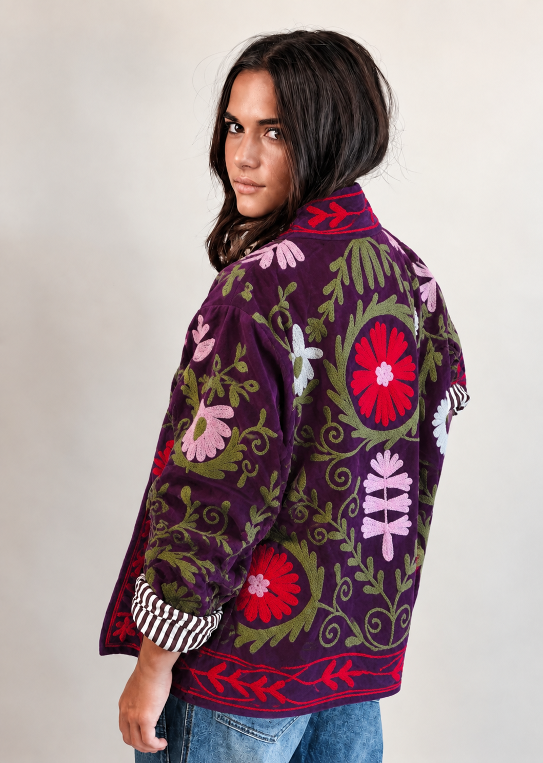 Veste Suzani Violet / Rouge
