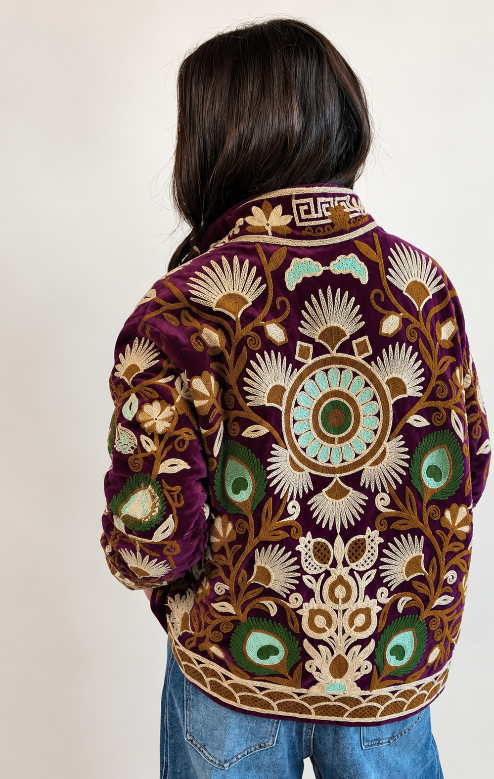 Veste Suzani Violet / Beige