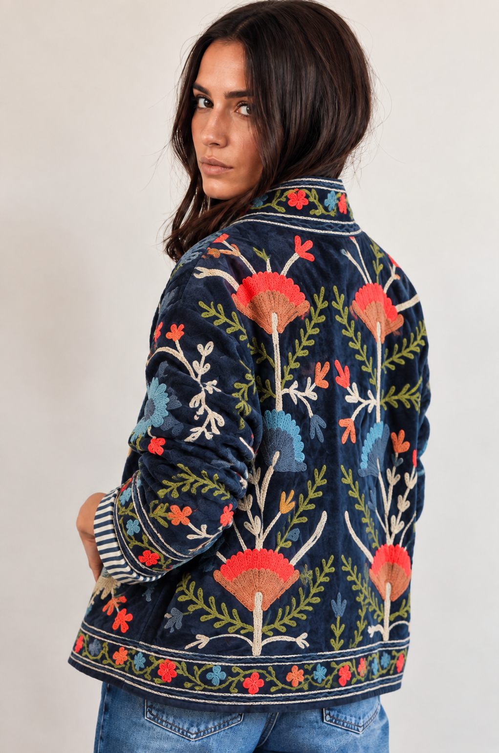 Veste Suzani Encre