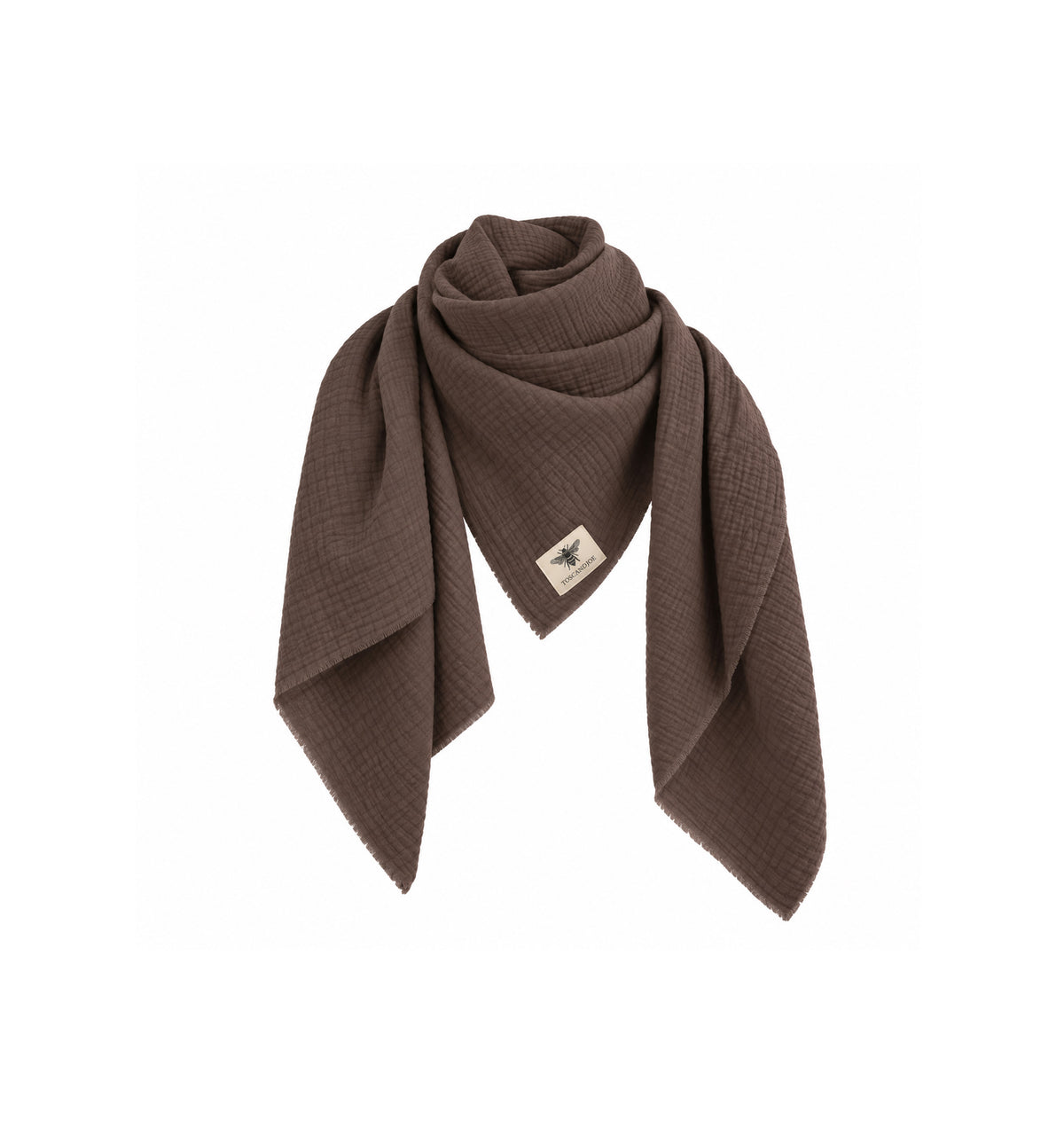 Echarpe Plaid Gaze de Coton Choco