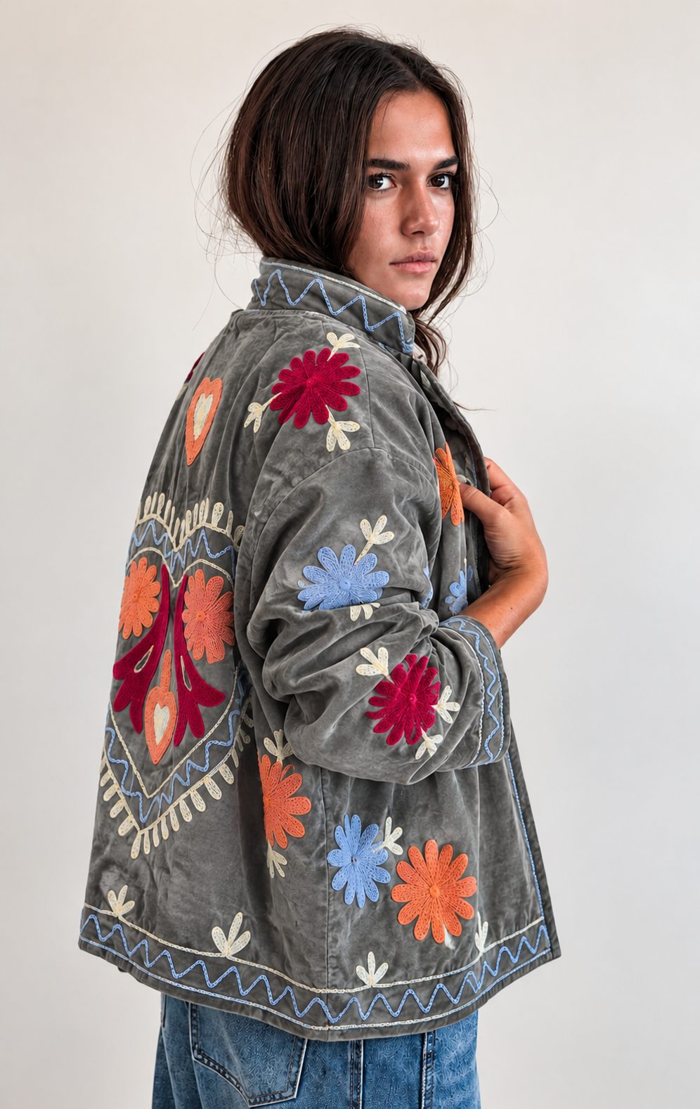 Veste Suzani Gris
