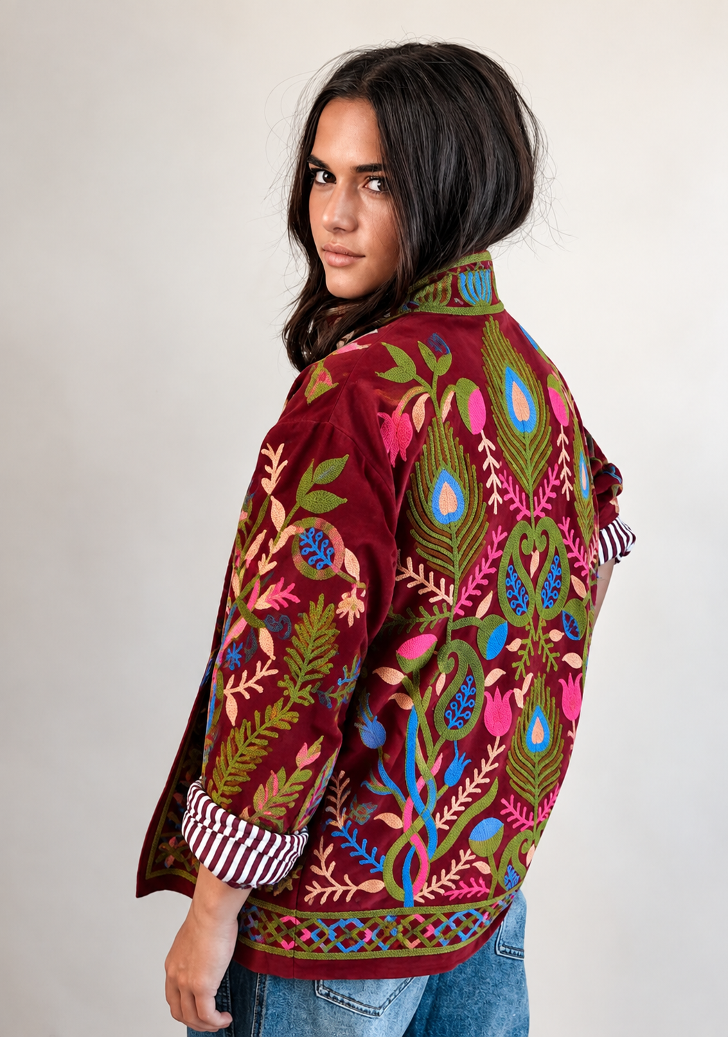 Veste Suzani Rouge