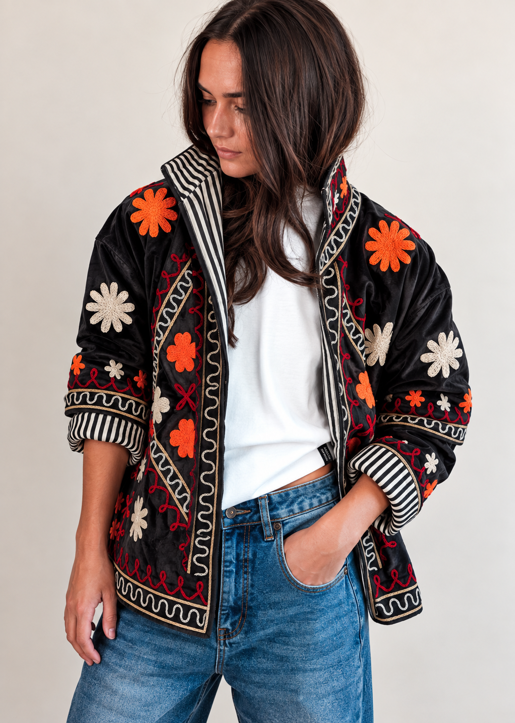 Veste Suzani Noir